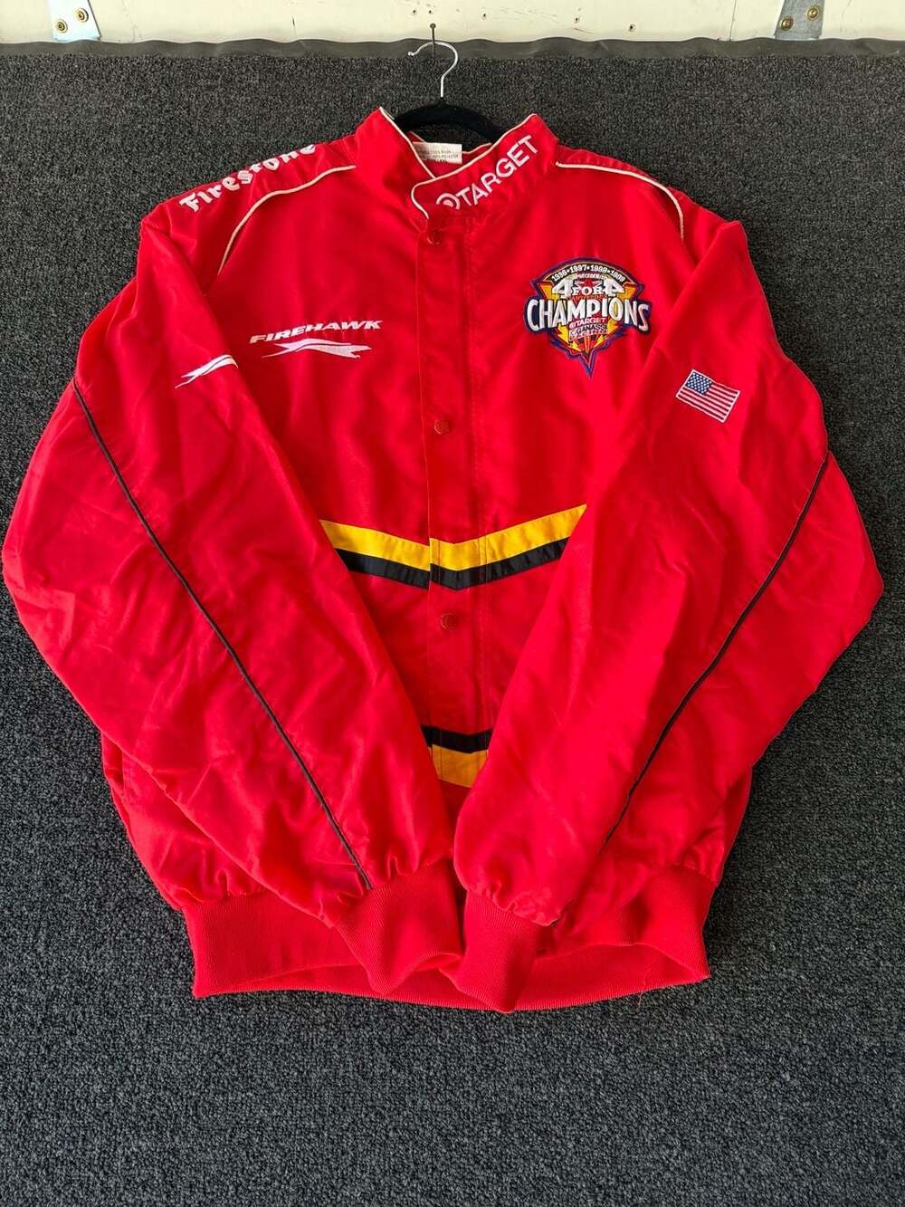 Vintage Firestone Racing Firehawk Target Ganassi 4 For 4 Champions Jacket XXL